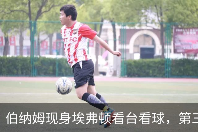 伯纳姆现身埃弗顿看台看球，第三球进账，他和妻子一起跳了起来